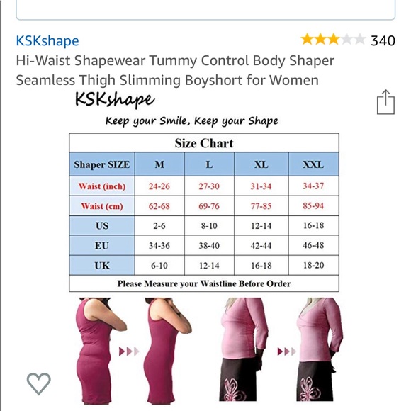 NWT Hi-Waist Boyshort Tummy Control Bodyshaper - Picture 3 of 3